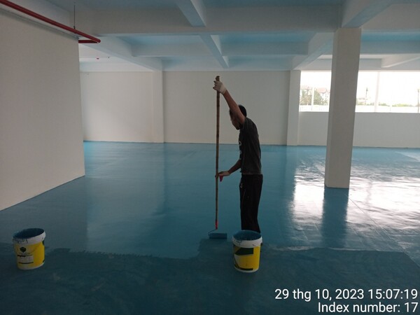 Thi công sơn Epoxy - Công Ty TNHH Tư Vấn Kiến Trúc Xây Dựng Và Thương Mại Thăng Long