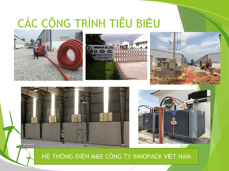 Hệ thống điện M&E công ty Innopack Việt Nam - Thi Công Điện Công Nghiệp Cho Nhà Xưởng Ever Power - Công Ty TNHH Ever Power
