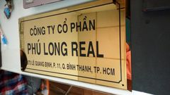 Biển inox vàng gương - Mica Việt Nam - Công Ty CP DV Quảng Cáo Sao Việt