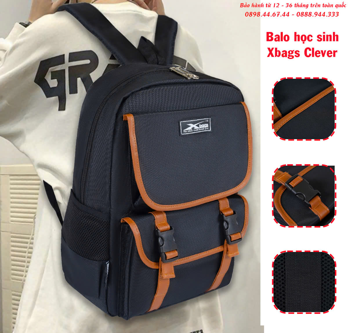 Balo học sinh Xbags Clever - Balo Túi Xách Trung Nguyên - Công Ty TNHH Công Nghiệp May & Thời Trang Trung Nguyên