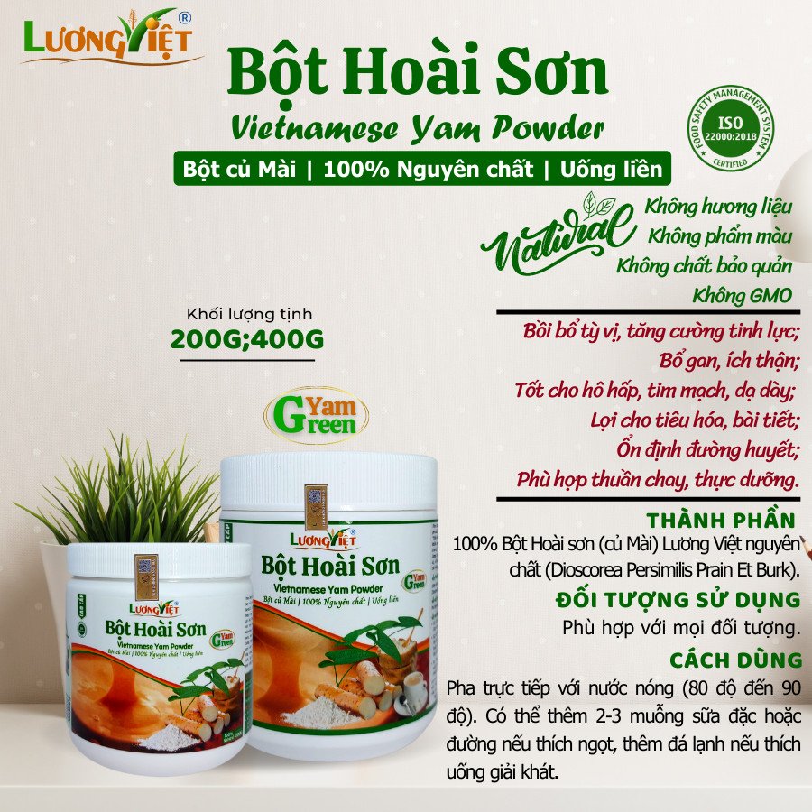 Bột Củ Mài (Hoài Sơn) 100% nguyên chất