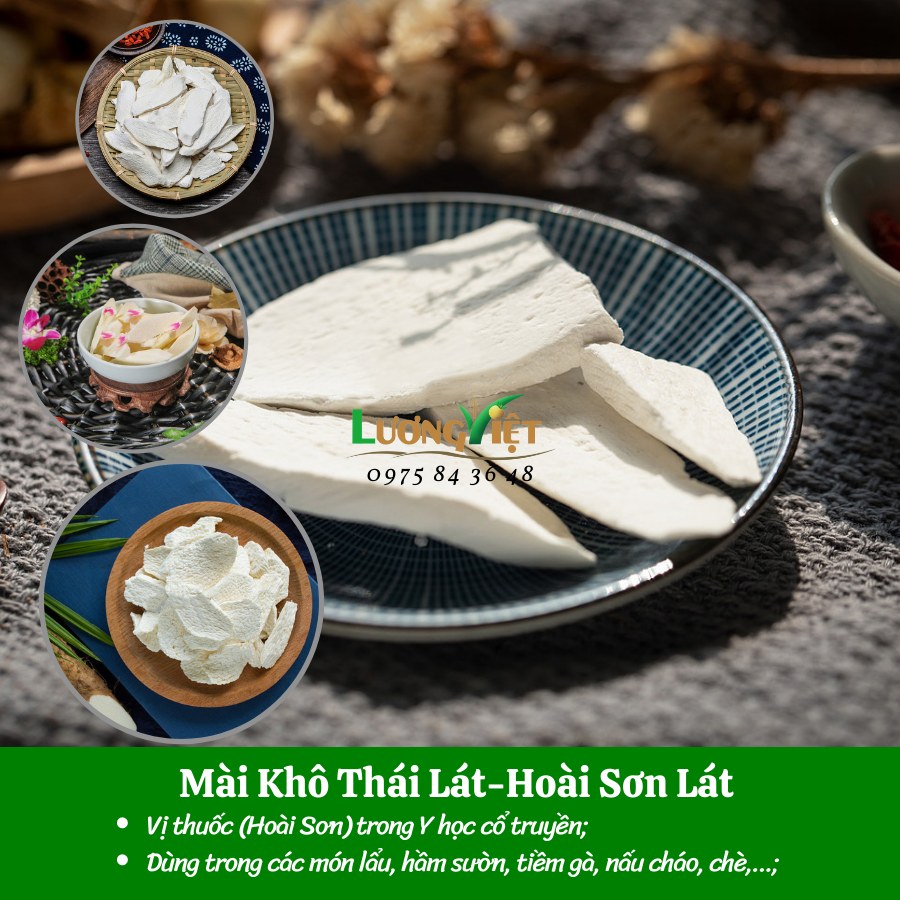 Củ mài khô thái lát