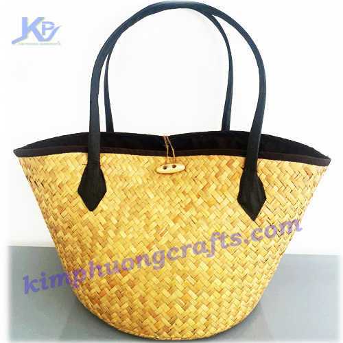 Giỏ xách cỏ bàng M15 - Kim Phương Crafts - Công Ty TNHH Thương Mại Dịch Vụ Xuất Nhập Khẩu Kim Phương