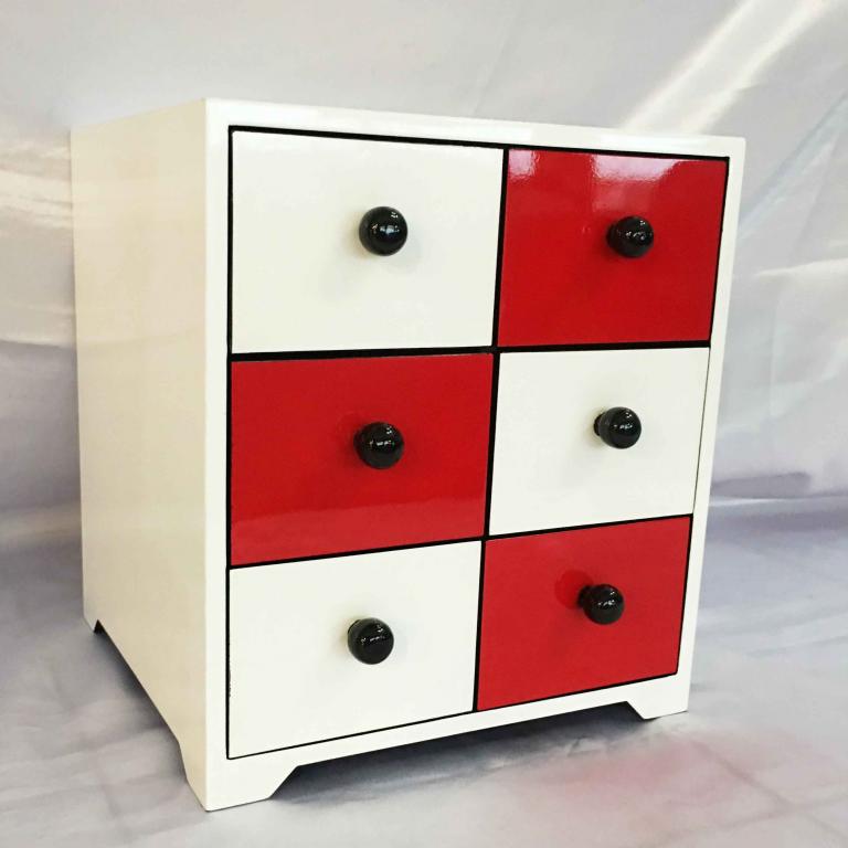 Tủ sơn mài 6 hộc vuông - Nội Thất Đăng Trọng - Công Ty TNHH SX & TM Nội Thất Đăng Trọng