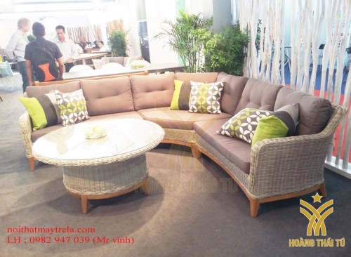 Sofa nhựa giả mây ngoài trời - Nội Ngoại Thất Hoàng Thái Tú - Công Ty TNHH Hoàng Thái Tú