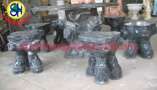 Bàn ghế đá - Điêu Khắc Đá Mỹ Nghệ Đà Nẵng - Công Ty Cổ Phần Đá Mỹ Nghệ Đà Nẵng