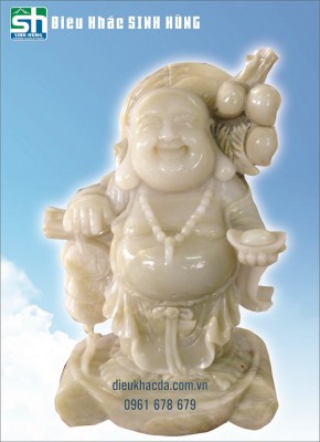 Tượng di lặc đá ngọc - Điêu Khắc Đá Mỹ Nghệ Đà Nẵng - Công Ty Cổ Phần Đá Mỹ Nghệ Đà Nẵng