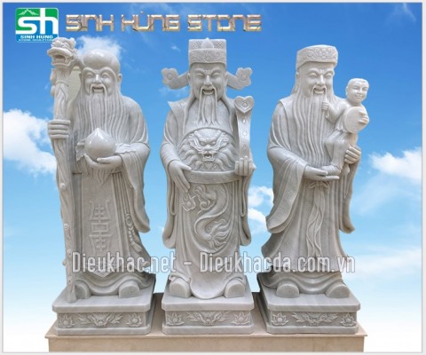 Tượng Phúc Lộc Thọ - Điêu Khắc Đá Mỹ Nghệ Đà Nẵng - Công Ty Cổ Phần Đá Mỹ Nghệ Đà Nẵng