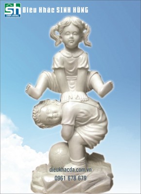 Tượng em bé - Điêu Khắc Đá Mỹ Nghệ Đà Nẵng - Công Ty Cổ Phần Đá Mỹ Nghệ Đà Nẵng