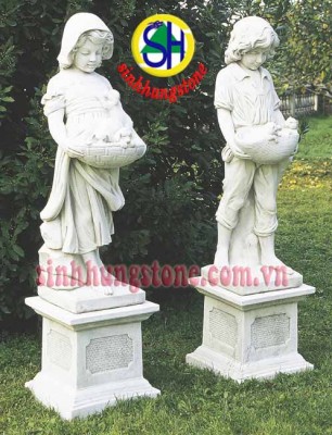 Tượng em bé - Điêu Khắc Đá Mỹ Nghệ Đà Nẵng - Công Ty Cổ Phần Đá Mỹ Nghệ Đà Nẵng