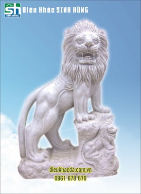 Tượng sư tử - Điêu Khắc Đá Mỹ Nghệ Đà Nẵng - Công Ty Cổ Phần Đá Mỹ Nghệ Đà Nẵng