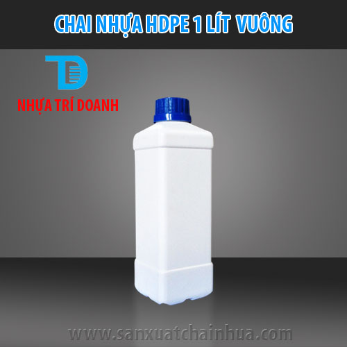 Chai nhựa HDPE 1L vuông