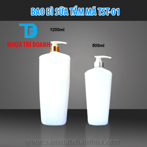 Chai nhựa sữa tắm TST-01
