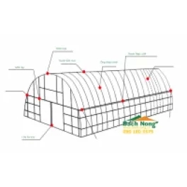 Nhà lưới mái vòm giá rẻ - Vật Tư Nông Nghiệp Bách Nông - Công Ty TNHH Lưới Bách Nông