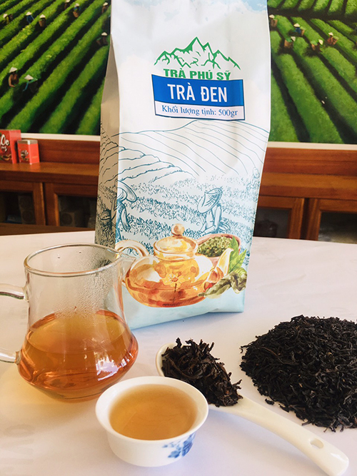 Trà đen nhãn xanh
