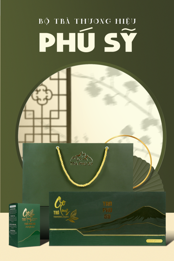 Bộ trà thương hiệu Phú Sỹ - Trà Phú Sỹ - Công Ty TNHH Trà Phú Sỹ