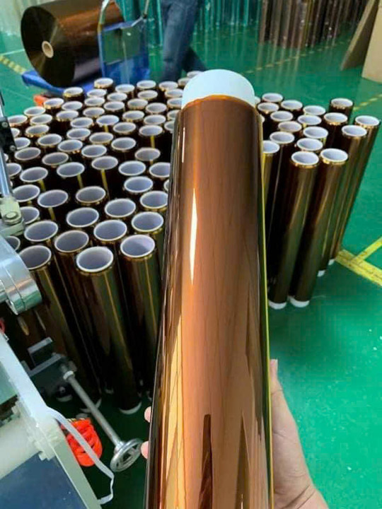 Băng dính chịu nhiệt Kapton màu đồng