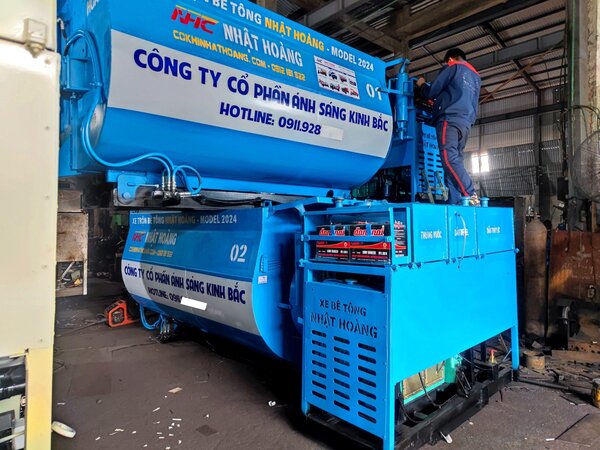 Máy Bê Tông 2 Trục Gắn Trên Ô Tô