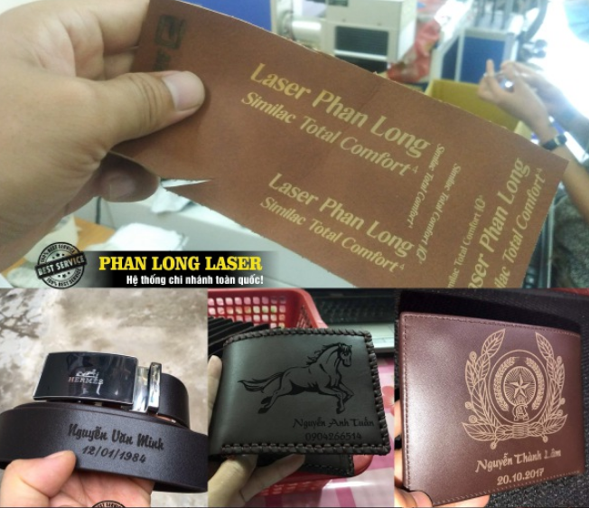 Cắt khắc laser trên da - Mô Hình Mỹ Nghệ Phan Long Việt Nam - Công Ty TNHH Phan Long Việt Nam