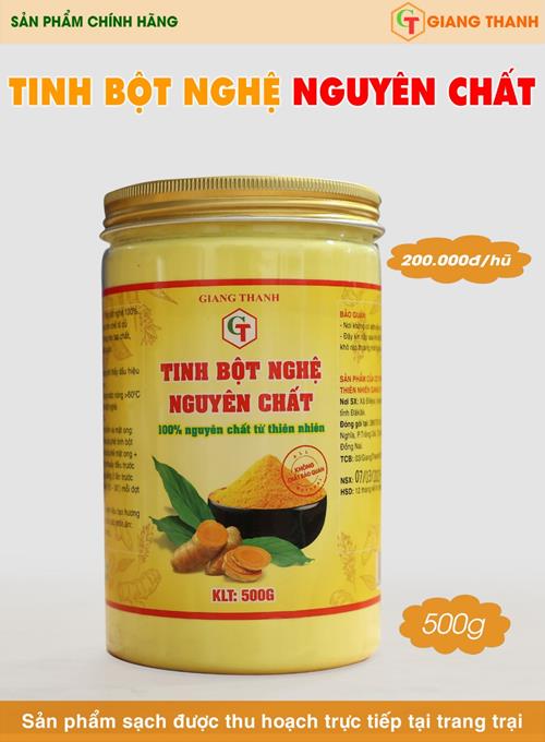 Tinh bột nghệ nguyên chất 500g