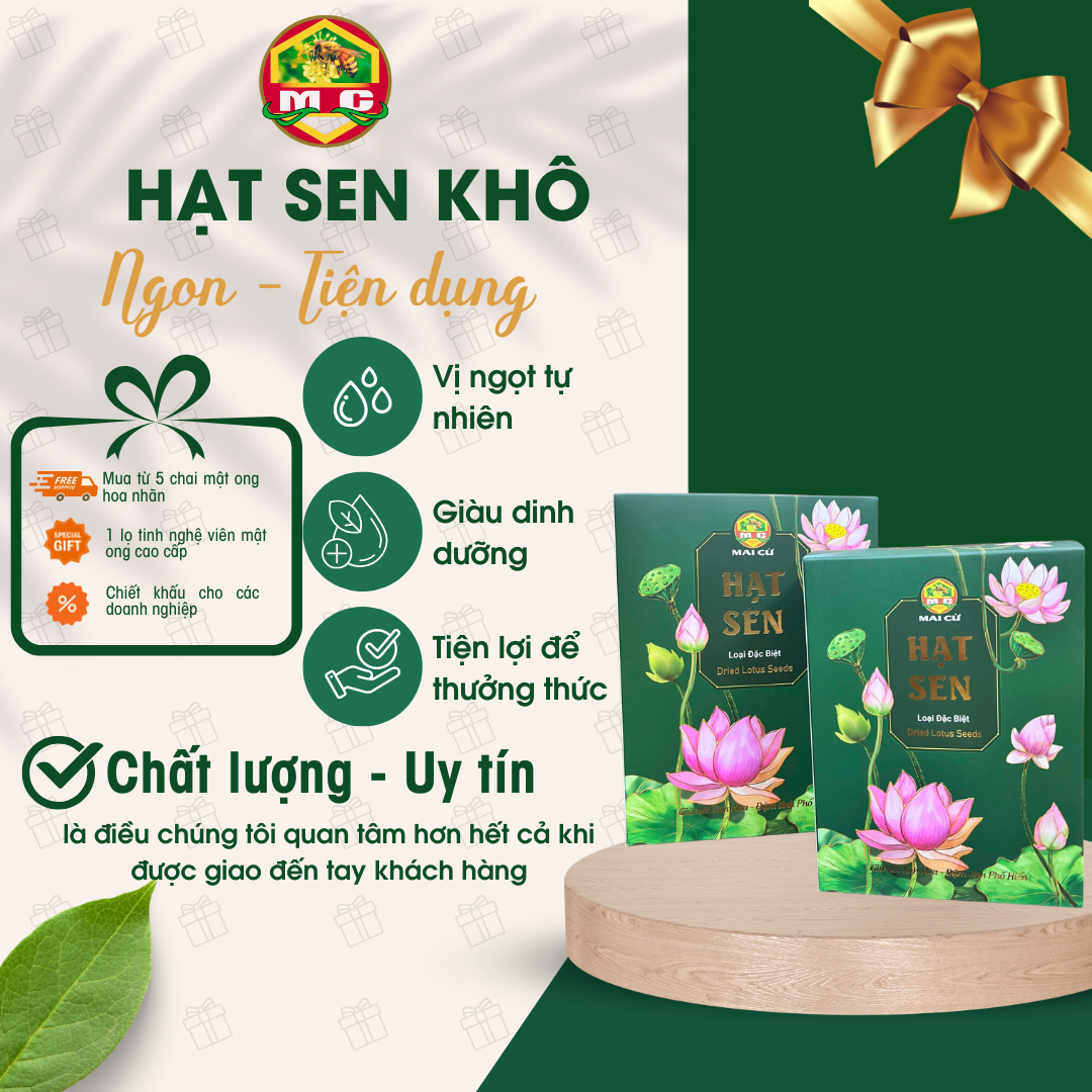 Hạt sen bắc khô – 1kg