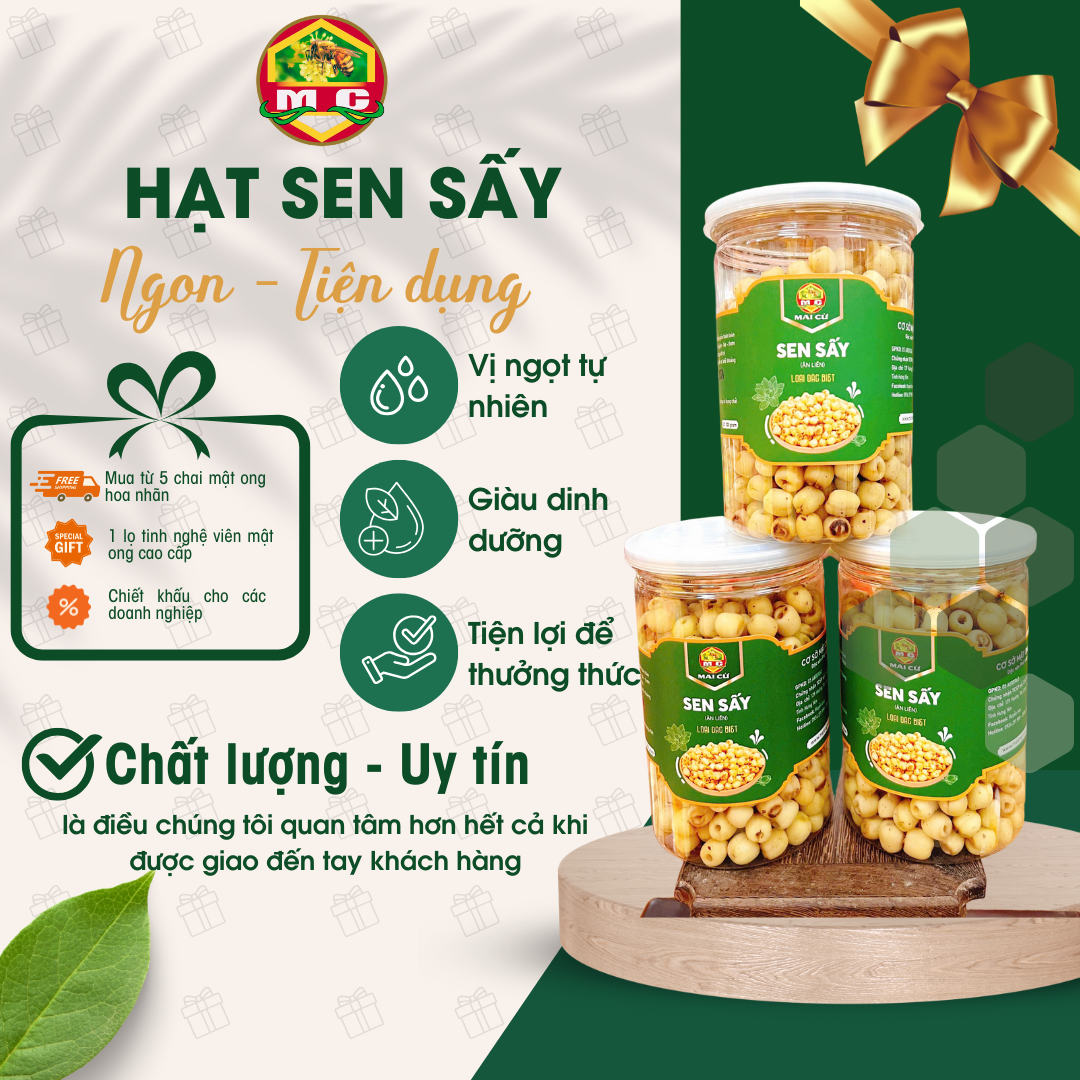 Hạt sen sấy giòn – 300gram