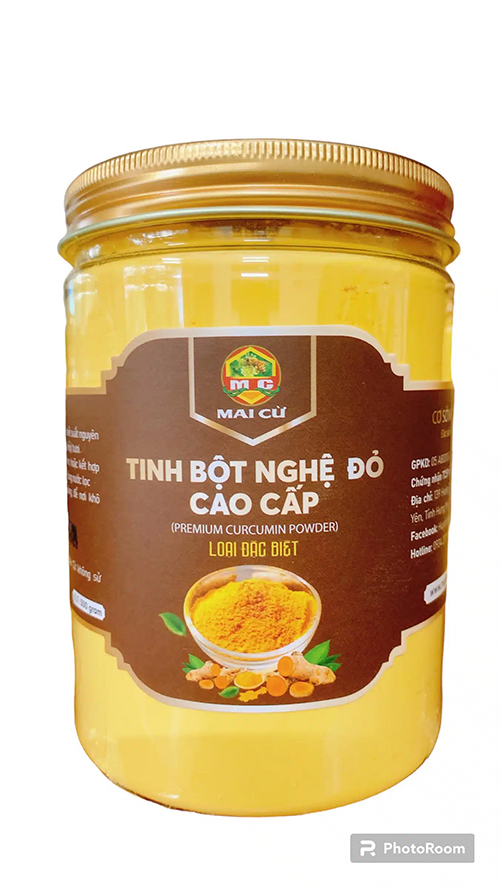 Tinh bột nghệ nếp đỏ - Cơ Sở Mật Ong Mai Cừ