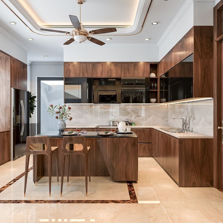 Tủ bếp tân cổ điển - Đồ Gỗ Nội Thất Gia Tuấn - Cơ Sở Hoàng Văn Tuấn