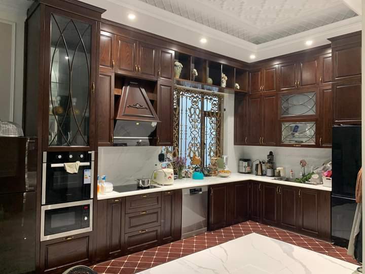 Tủ bếp tân cổ điển - Đồ Gỗ Nội Thất Gia Tuấn - Cơ Sở Hoàng Văn Tuấn