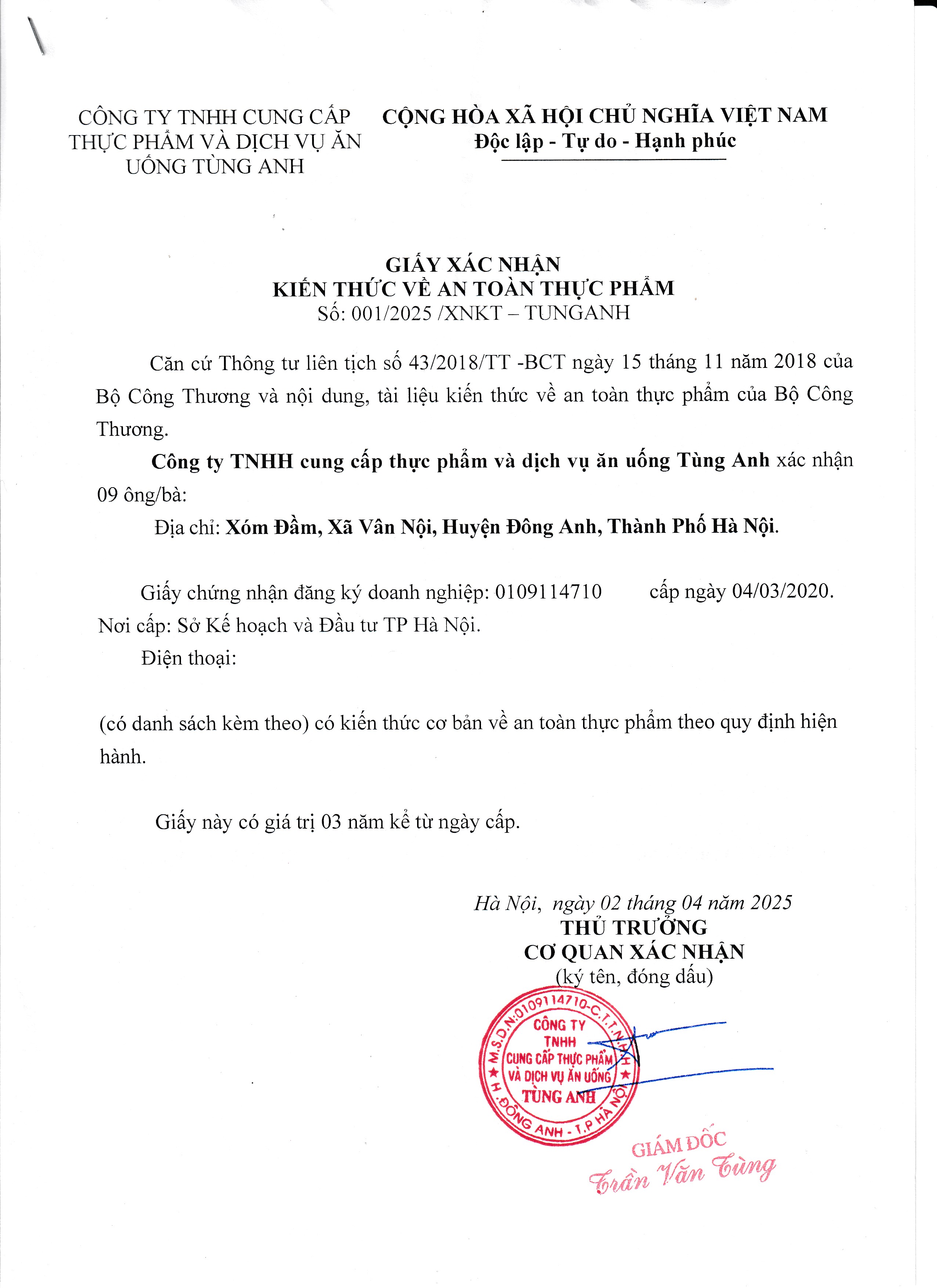 Chứng chỉ, chứng nhận