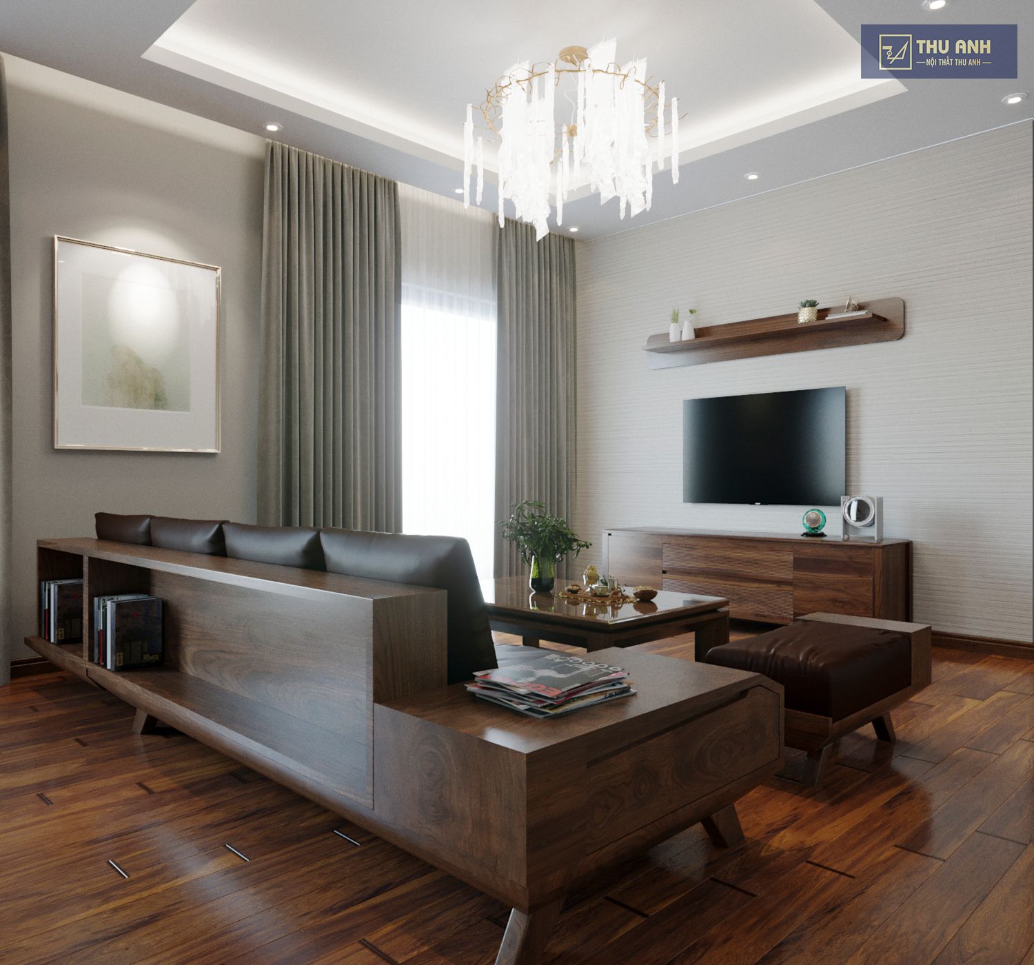 Thiết kế thi công nội thất phòng khách