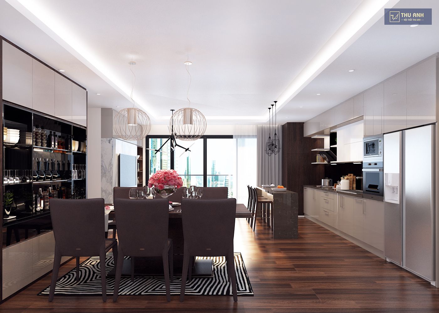 Thiết kế thi công nội thất phòng khách