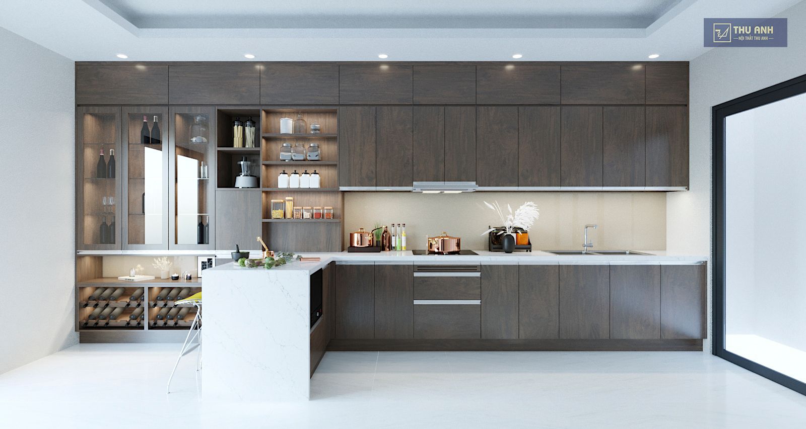 Thiết kế thi công nội thất phòng bếp