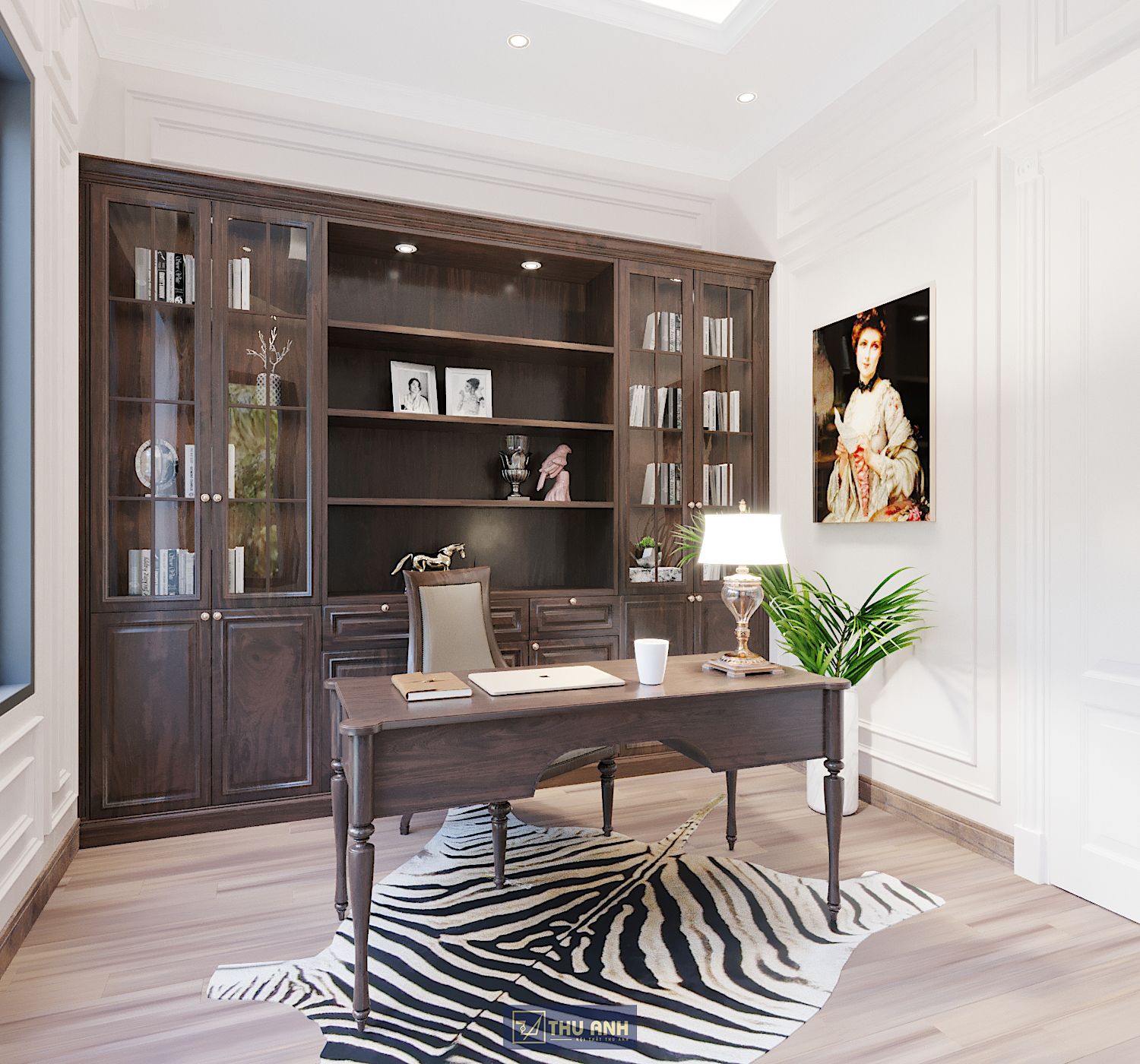 Thiết kế, thi công phòng đọc sách, làm việc