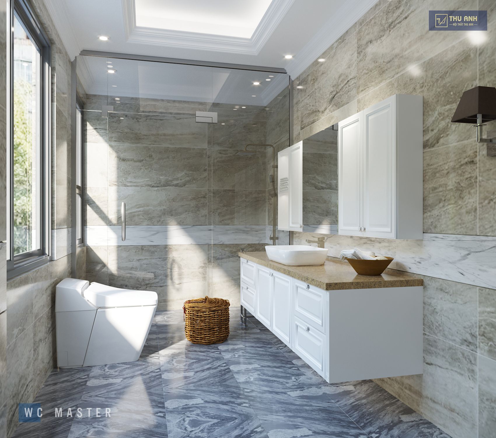Thiết kế thi công nội thất phòng tắm