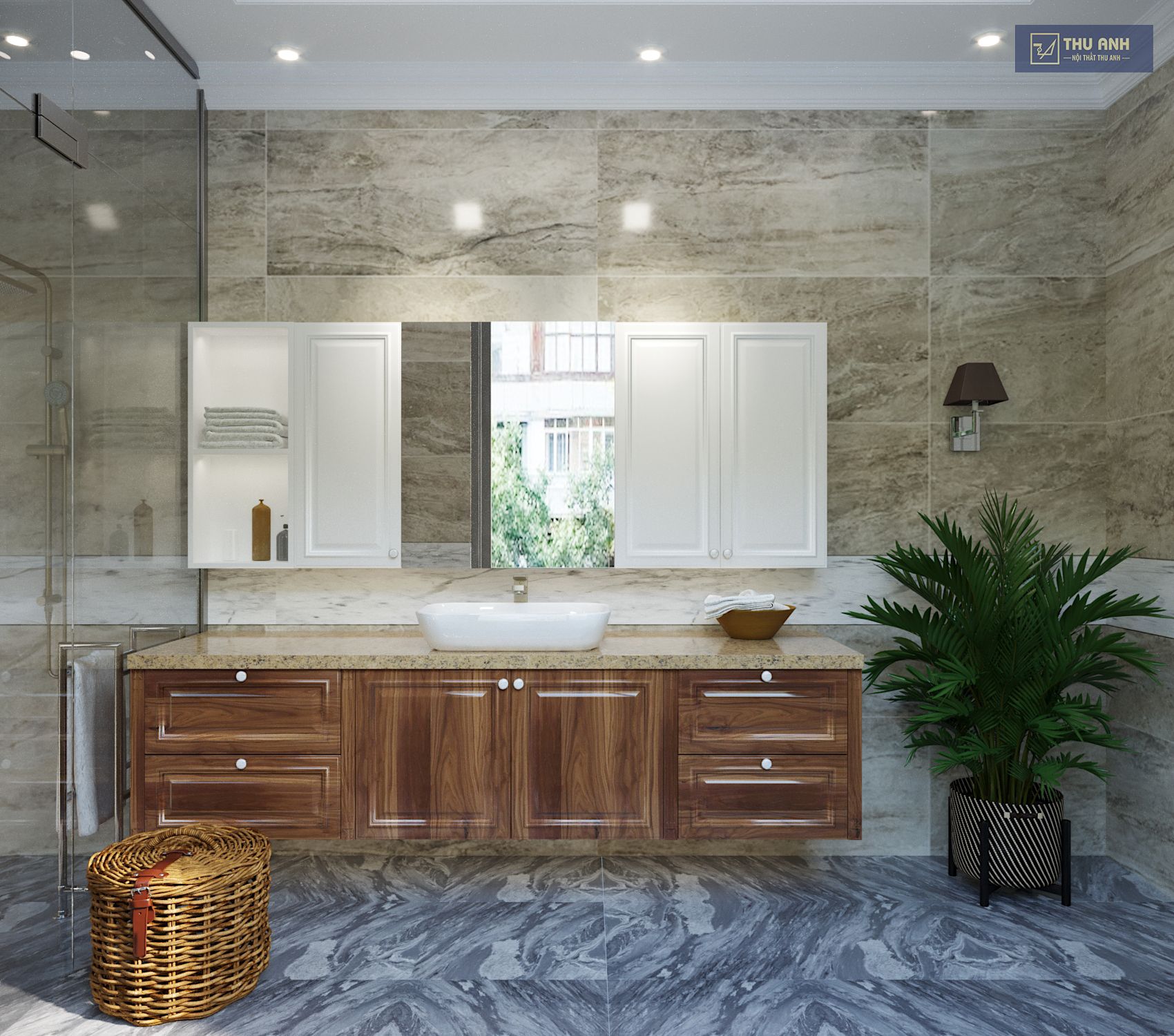 Thiết kế thi công nội thất phòng tắm