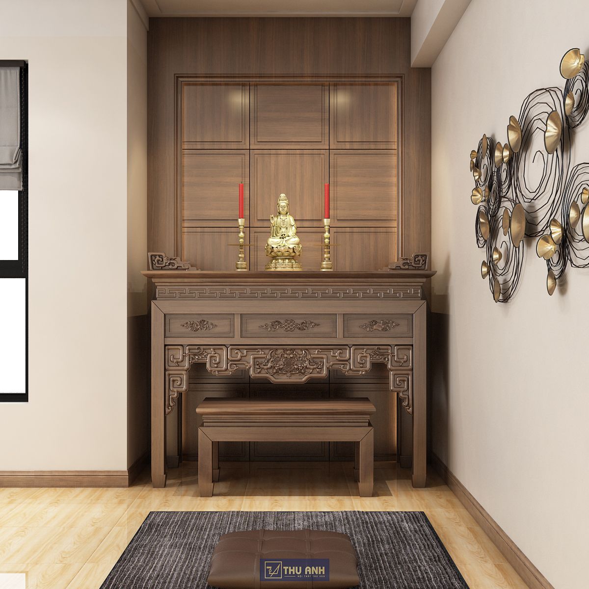 Thiết kế, thi công phòng thờ