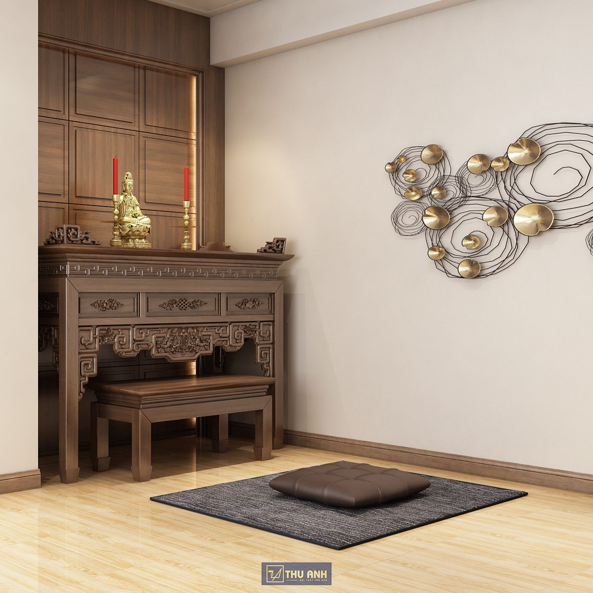 Thiết kế, thi công phòng thờ