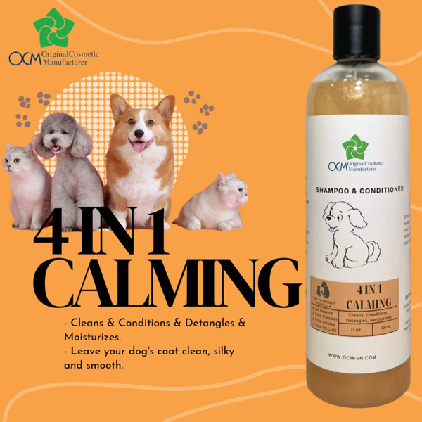 Shampoo for pet - 4 in 1 - Gia Công Hóa Mỹ Phẩm OCM - Công Ty Cổ Phần OCM Việt Nam