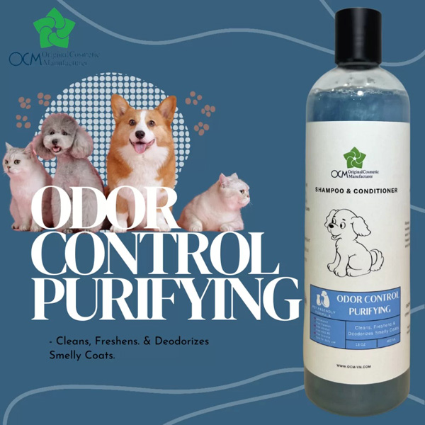 Shampoo for pet - Odor control purifying - Gia Công Hóa Mỹ Phẩm OCM - Công Ty Cổ Phần OCM Việt Nam