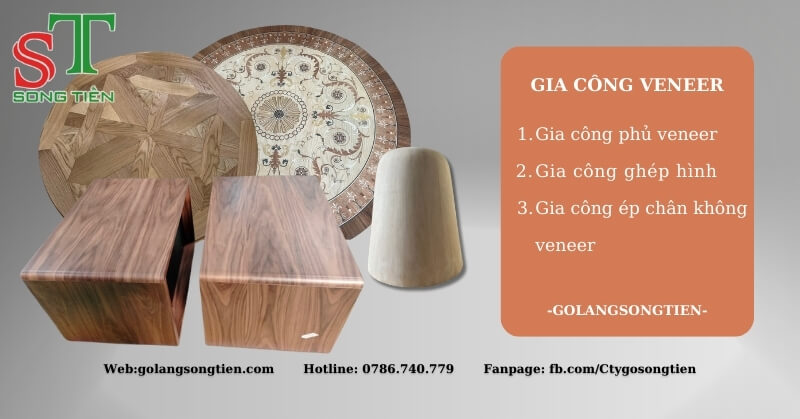 Gia công veneer - Gỗ Ván Veneer Song Tiến - Công Ty TNHH Gỗ Song Tiến