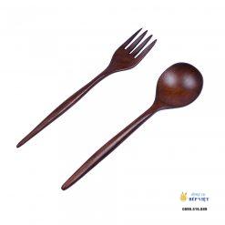 Bộ muỗng nĩa gỗ (18cm)