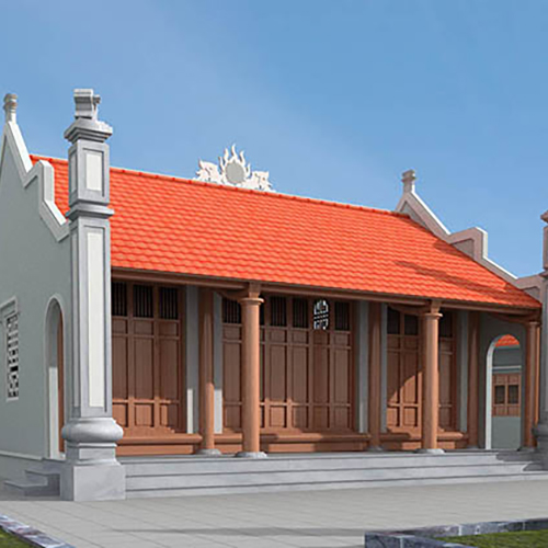 Mẫu nhà thờ họ - Thi Công Nhà Gỗ Nguyễn Tuân - Xưởng Đồ Gỗ Nguyễn Tuân