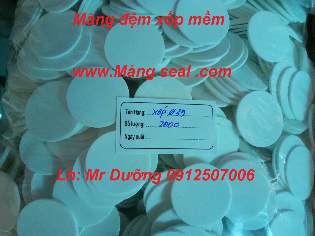 Miếng đệm xốp mềm cho chai lọ