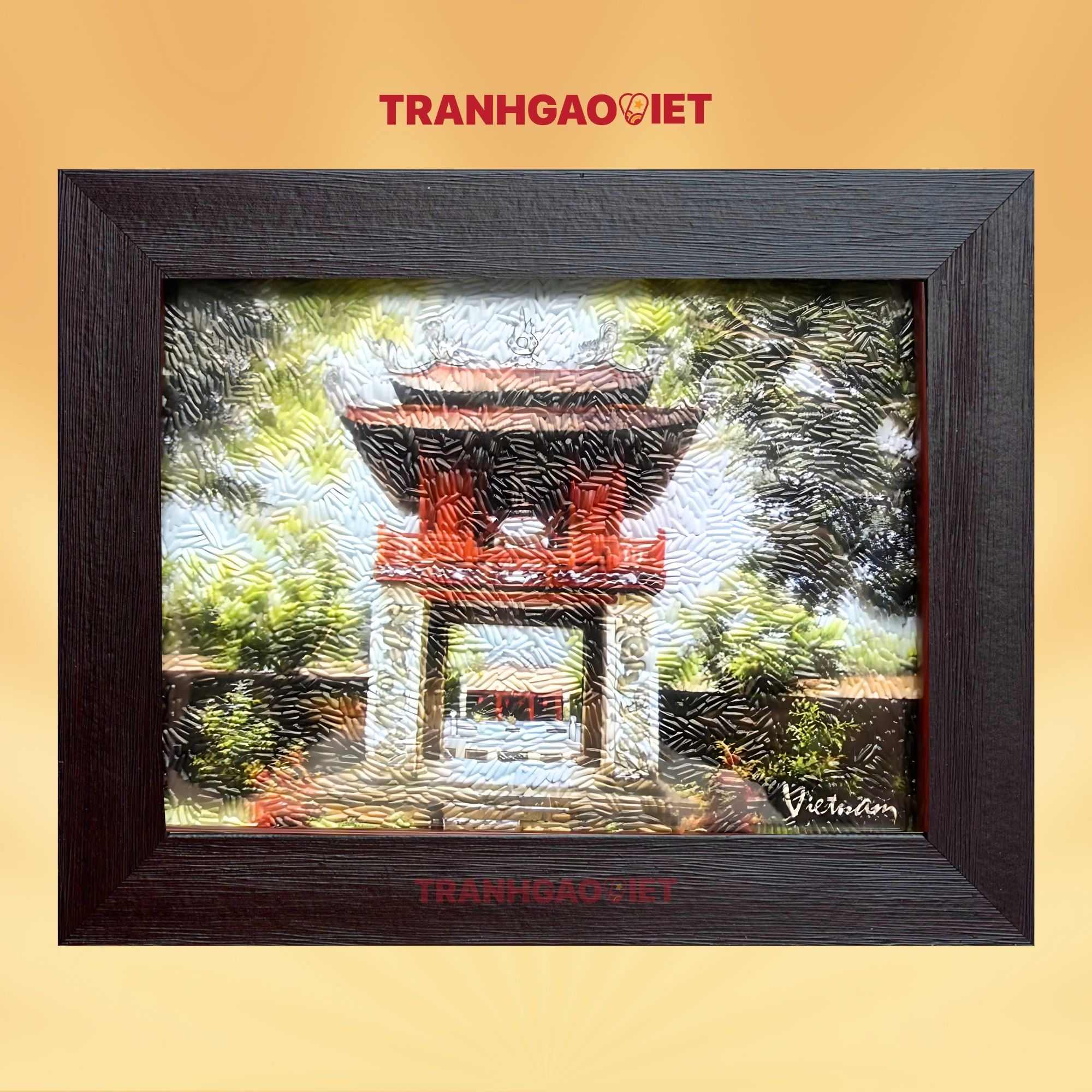 Tranh gạo Khuê Văn Các - Tranh Gạo Việt - Công Ty TNHH Sản Xuất Và Thương Mại Tranh Đại Việt
