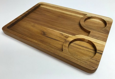 Khay bưng gỗ Teak