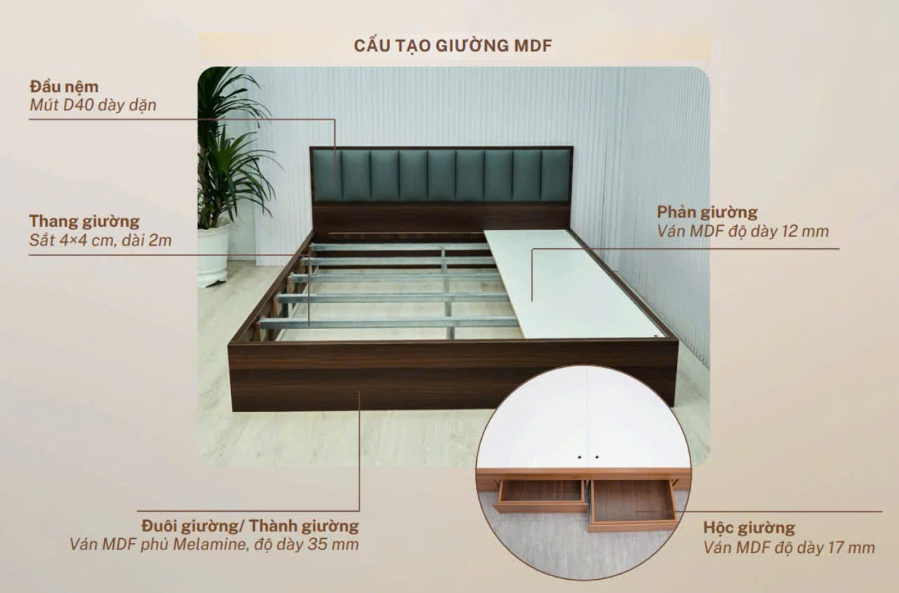 Giường gỗ - Công Ty TNHH Juno Sofa Việt Nam