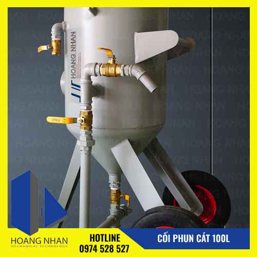 Cối phun cát 100L