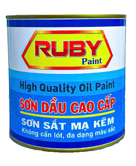 Sơn sắt mạ kẽm Ruby - Sơn Dầu, Sơn Mạ Kẽm An Tín Dũng - Công Ty TNHH Thương Mại Dịch Vụ Sản Xuất An Tín Dũng