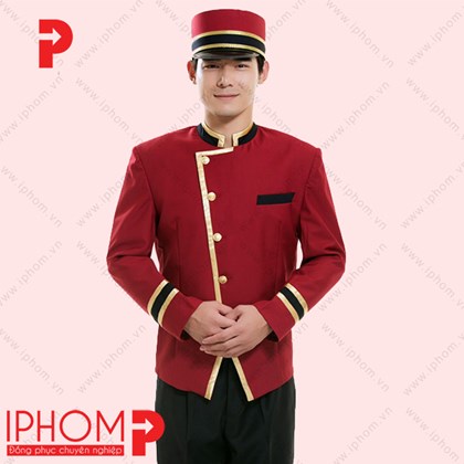 Đồng phục Bellman khách sạn - Đồng Phục Iphom - Công Ty TNHH Sản Xuất Thương Mại Dịch Vụ May Phú Mỹ